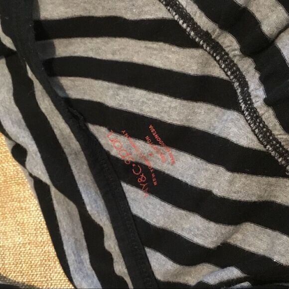 LONG SLEEVES NY & C SPORT STRIPES BLACK AND GRAY T-SHIRT - Picture 6 of 7